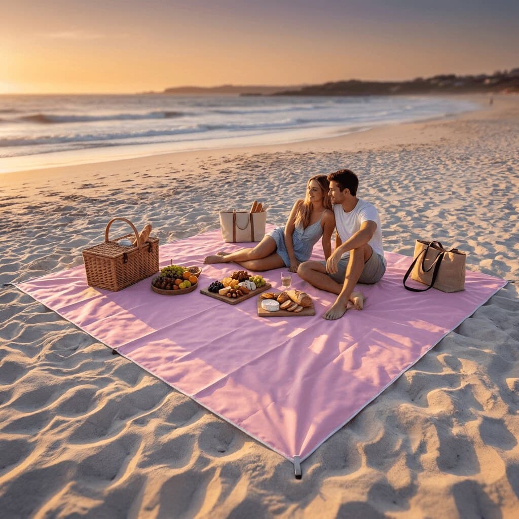 SolScape™ XL Sand-Free Beach Mat (200x200cm) 4